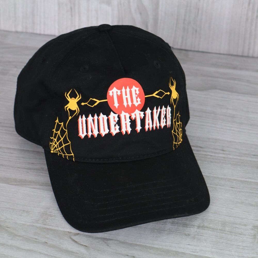 VINTAGE The Undertaker Phenom Deadman Black Snapback Hat 90s WWF Wrestling RARE